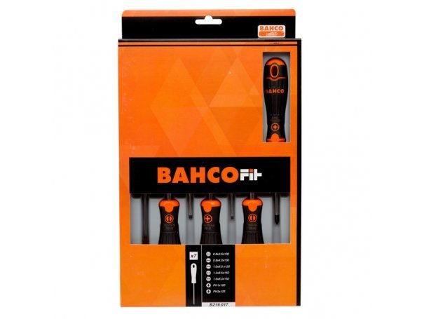 Набор отверток PHILLIPS, SLOTTED, 7 предметов BAHCO B219.017 Набор отверток PHILLIPS, SLOTTED, 7 предметов BAHCO B219.017