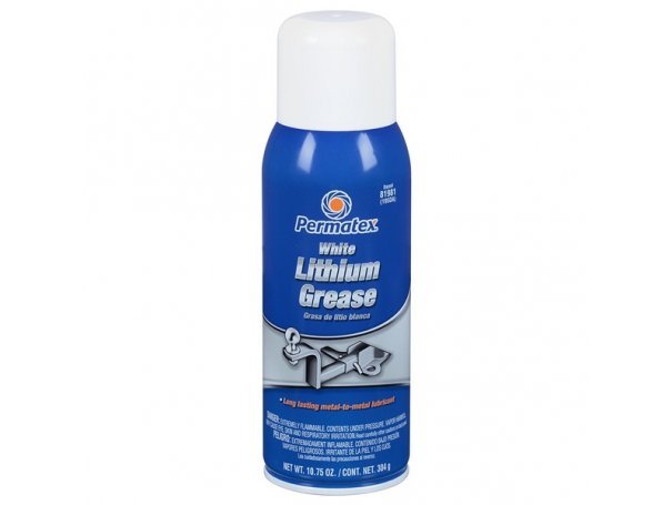 Смазка литиевая белая, 304 г, аэрозоль, Permatex White Lithium Grease