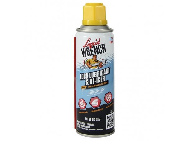 Смазка-размораживатель замков сухая с церфлоном, 85 г, аэрозоль, Gunk Liquid Wrench Lock Lubricant & De-icer Смазка-размораживатель замков сухая с церфлоном, 85 г, аэрозоль, Gunk Liquid Wrench Lock Lubricant & De-icer