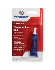Фиксатор резьбовых соединений сильной фиксации красный, 6 мл, Permatex High Strength Threadlocker Red
