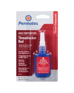 Фиксатор резьбовых соединений высокотемпературный красный, 10 мл, Permatex High Temperature Threadlocker Red