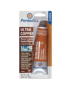 Формирователь прокладок сверхвысокотемпературный, 85 г, Permatex Ultra Copper Maximum Temperature RTV Silicone Gasket Maker