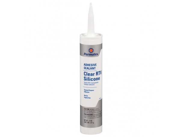 Клей-герметик силиконовый бесцветный, 311 г, Permatex Clear RTV Silicone Adhesive Sealant