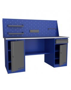 Верстак слесарный двухтумбовый с экраном Верстакофф PROFFI 218 T T1 Э