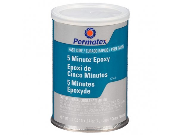 Клей эпоксидный многофункциональный, 5 минут, 10x4 г, Permatex Fast Cure Epoxy