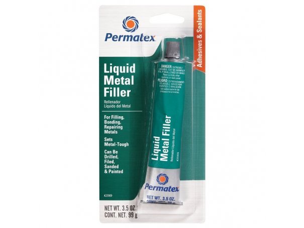 Шпатлевка-наполнитель «Жидкая сталь», 99 г, Permatex Liquid Metal Filler