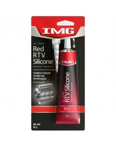 Герметик для прокладок термостойкий, 85 г, красный, IMG Hi-Temp Red RTV Silicone Gasket Maker