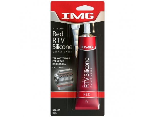 Герметик для прокладок термостойкий, 85 г, красный, IMG Hi-Temp Red RTV Silicone Gasket Maker Герметик для прокладок термостойкий, 85 г, красный, IMG Hi-Temp Red RTV Silicone Gasket Maker