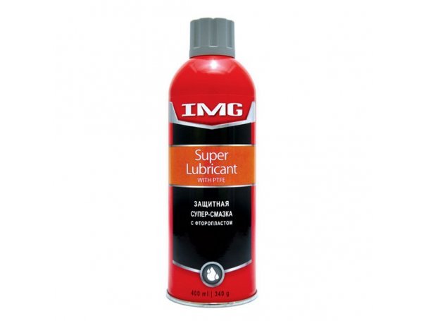 Супер смазка защитная с фторопластом, 400 мл, аэрозоль, IMG Super Lubricant With PTFE Супер смазка защитная с фторопластом, 400 мл, аэрозоль, IMG Super Lubricant With PTFE
