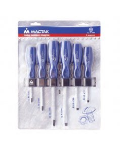 Набор отверток PHILLIPS, SLOTTED 6 предметов Мастак 04-6RB
