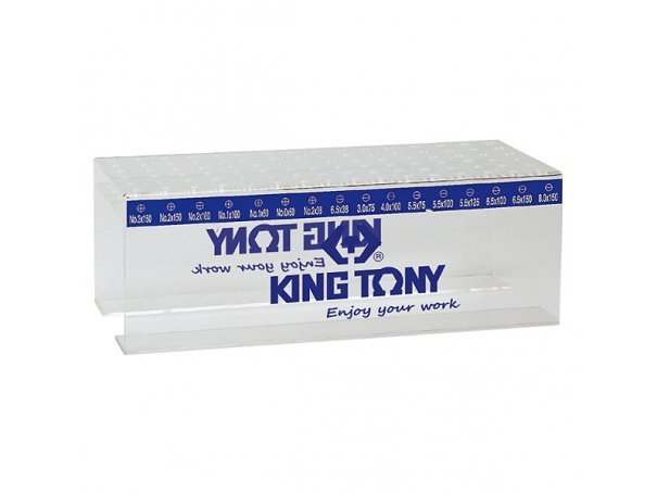 Подставка для отверток на 114 предметов, плексиглас King Tony 87111 Подставка для отверток на 114 предметов, плексиглас King Tony 87111