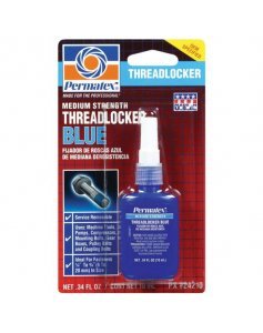 Фиксатор резьбовых соединений средней фиксации синий, 10 мл, Permatex Medium Strength Threadlocker Blue