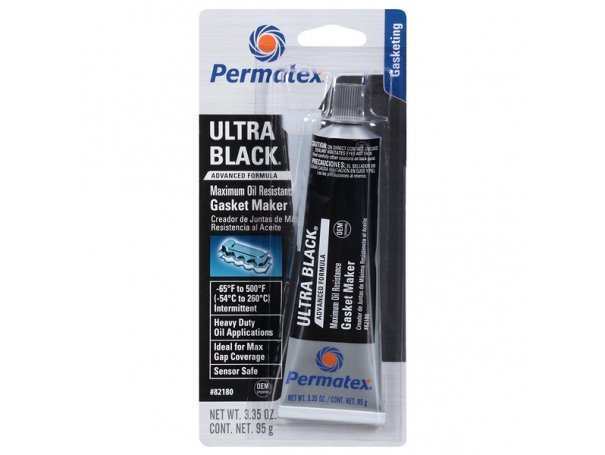 Формирователь прокладок, черный, 95 г, Permatex Ultra Black Maximum Oil Resistance RTV Silicone Gasket Maker Формирователь прокладок, черный, 95 г, Permatex Ultra Black Maximum Oil Resistance RTV Silicone Gasket Maker