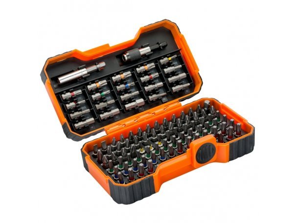 Набор вставок (бит) 1/4 дюйма SL, PH, PZ, HEX, RB, TORX, TORX с отверстием, 100 предметов, BAHCO 59/S100BC