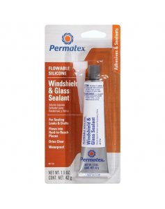 Клей-герметик проникающий для стекол, 42 г, Permatex Flowable Silicone Windshield & Glass Sealer