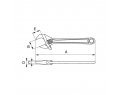 Ключ разводной, до 55 мм, длина 324 мм, BAHCO 9035 Ключ разводной, до 55 мм, длина 324 мм, BAHCO 9035