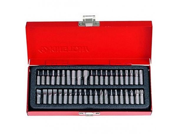 Набор вставок (бит) 1/4 дюйма TORX, HEX, PZ, PH, SLOT, 42 предмета King Tony 1042CQ