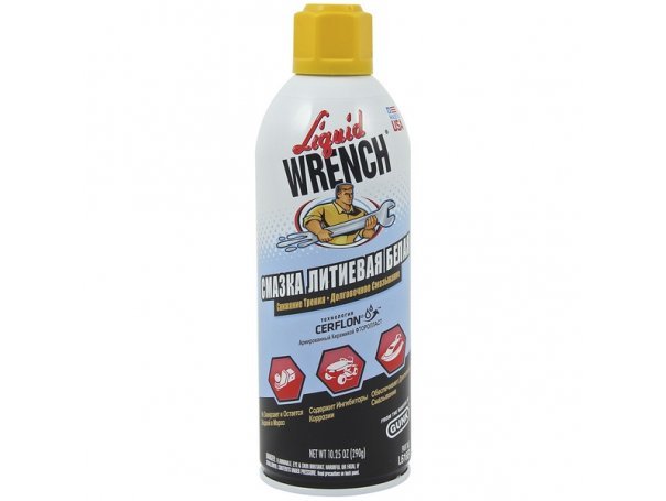 Смазка литиевая, белая, 290 г, аэрозоль, Gunk White Lithium Grease