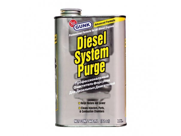 Очиститель форсунок для дизельных двигателей, 946 мл, Gunk Diesel System Purge Очиститель форсунок для дизельных двигателей, 946 мл, Gunk Diesel System Purge