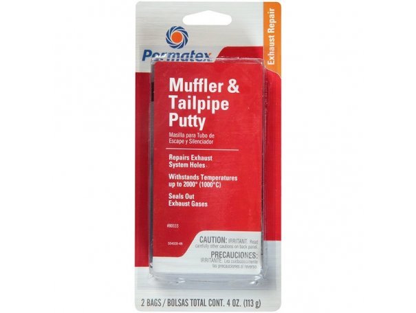 Герметик глушителя и выхлопной трубы высокотемпературный, 113 г, Permatex Muffler & Tailpipe Putty Герметик глушителя и выхлопной трубы высокотемпературный, 113 г, Permatex Muffler & Tailpipe Putty