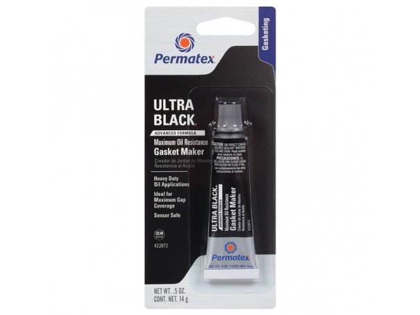 Формирователь прокладок, черный, 14 г, Permatex Ultra Black Maximum Oil Resistance RTV Silicone Gasket Maker