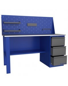 Верстак слесарный однотумбовый с экраном Верстакофф PROFFI 116 Д3 Э