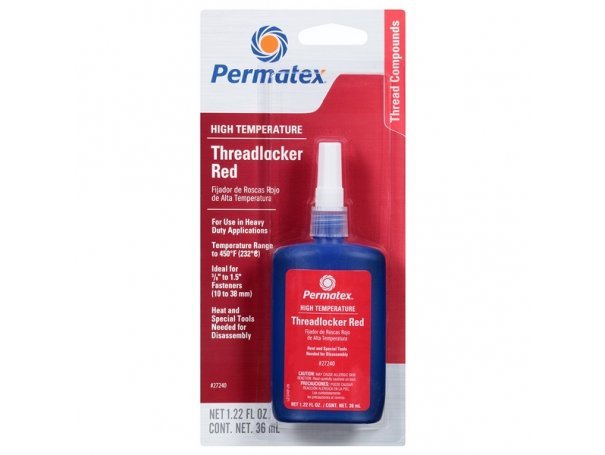 Фиксатор резьбовых соединений высокотемпературный красный, 36 мл, Permatex High Temperature Threadlocker Red Фиксатор резьбовых соединений высокотемпературный красный, 36 мл, Permatex High Temperature Threadlocker Red
