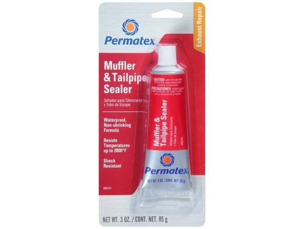 Герметик глушителя и выхлопной трубы высокотемпературный, 85 г, Permatex Muffler & Tailpipe Sealer