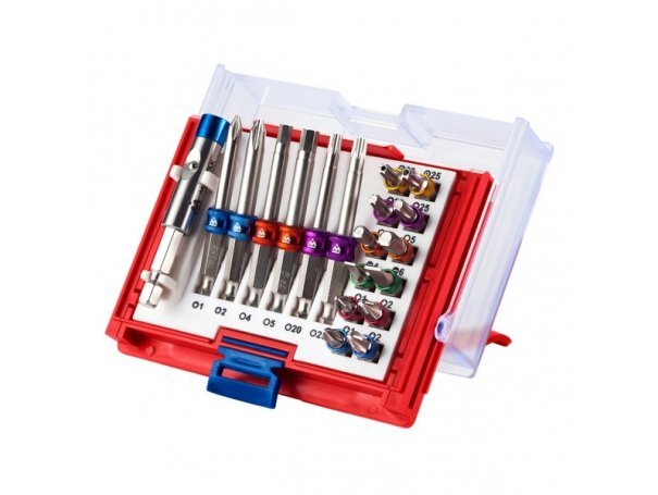 Набор вставок (бит) 1/4 дюйма, TORX, HEX, PZ, PH, SLOT, 19 предметов МАСТАК 058-10019C Набор вставок (бит) 1/4 дюйма, TORX, HEX, PZ, PH, SLOT, 19 предметов МАСТАК 058-10019C