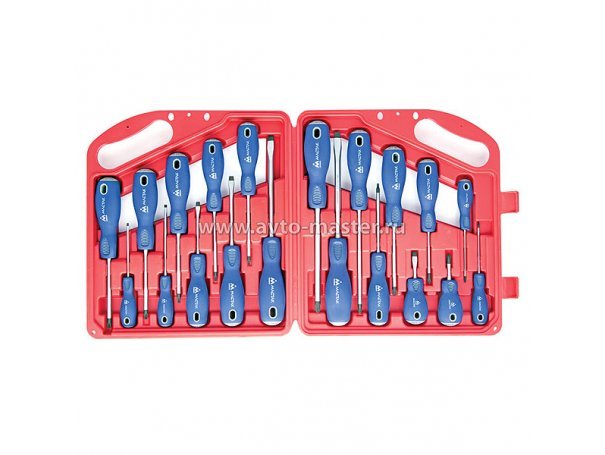 Набор отверток PHILLIPS, SLOTTED, TORX 20 предметов Мастак 04-20C