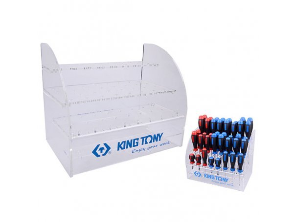 Стенд демонстрационный пластиковый для отвёрток King Tony 87104