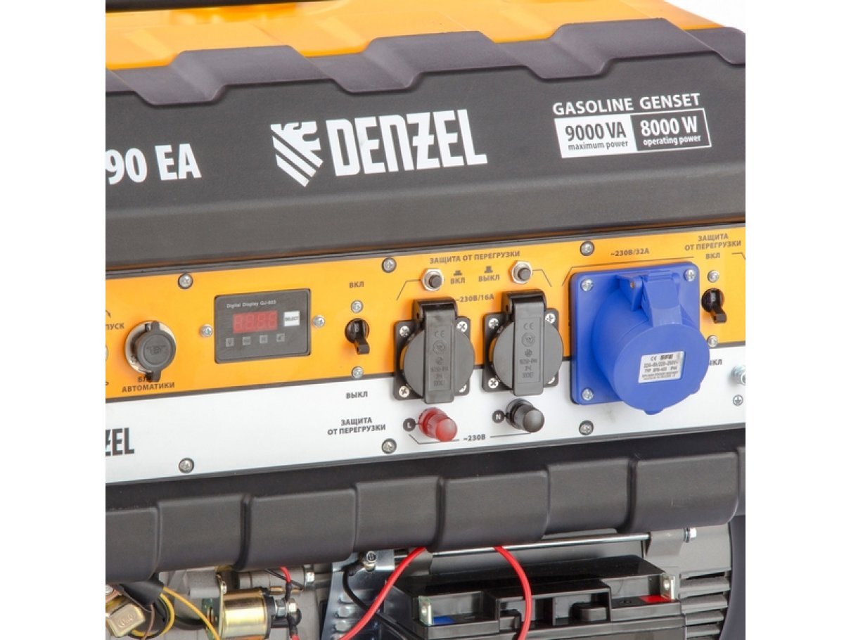 Генератор (электростанция) бензиновый Denzel PS 90 EA Генератор (электростанция) бензиновый Denzel PS 90 EA