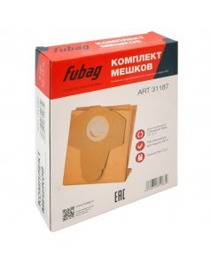 Комплект одноразовых мешков 12-17 л для пылесосов FUBAG WD 3, 5 шт.