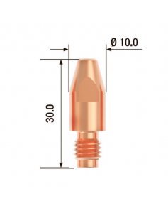 Контактный наконечник M8x30 мм, 0,9 мм, E-Cu (25 шт) FUBAG FB.CTM8.30-09