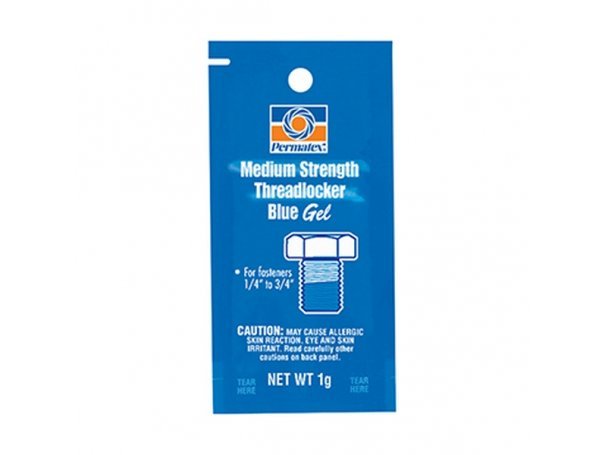 Фиксатор резьбовых соединений средней фиксации синий, 1 г, Permatex Medium Strength Threadlocker Blue Gel