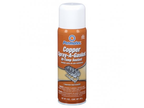 Усилитель прокладок, с медью, термостойкий, 255 г, аэрозоль, Permatex Copper Spray-A-Gasket Hi-Temp Sealant