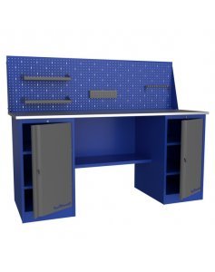 Верстак слесарный двухтумбовый с экраном Верстакофф PROFFI 218 T T Э