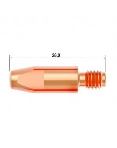 Контактный наконечник M6x28 мм, 0,9 мм, CuCrZr (25 шт) FUBAG FB.CTM6.28-09L