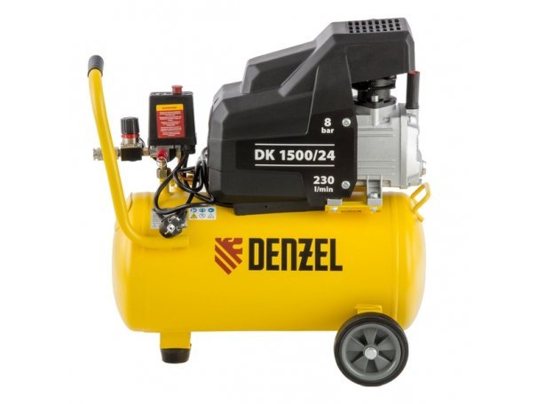 Компрессор масляный коаксиальный Denzel DK1500/24 Х-PRO Компрессор масляный коаксиальный Denzel DK1500/24 Х-PRO