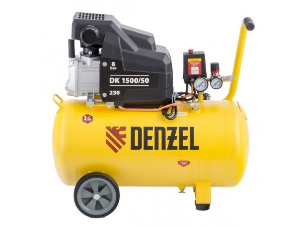 Компрессор масляный коаксиальный Denzel DK1500/50 Х-PRO Компрессор масляный коаксиальный Denzel DK1500/50 Х-PRO