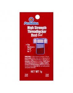 Фиксатор резьбовых соединений сильной фиксации красный, 1 г, Permatex High Strength Threadlocker Red Gel 09179