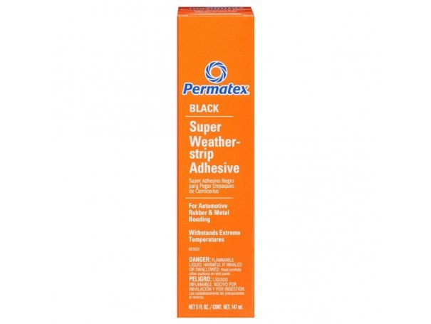 Клей для уплотнителей дверей и окон черный, 147 мл, Permatex Black Super Weatherstrip Adhesive