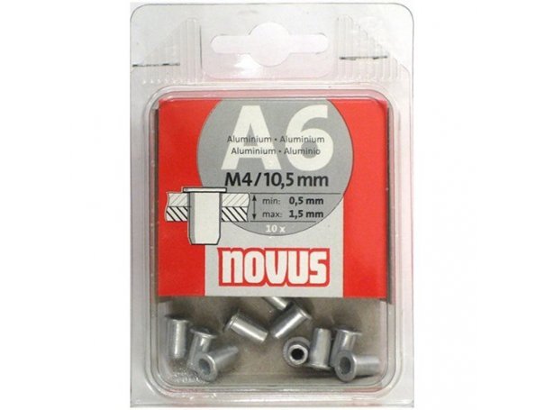 novus заклепки потайные a6x10,5мм (10шт.) 045-0041