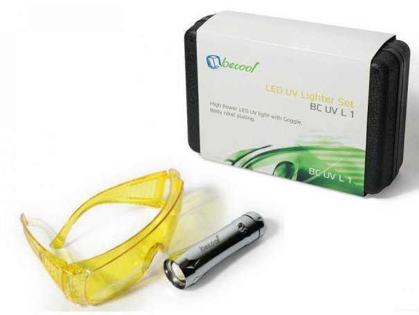ТЕЧЕИСКАТЕЛЬ BC-UV-L-1 ультрафиолетовый в кейсе (светодиодный фонарик + очки) BC-UV-L-1 ТЕЧЕИСКАТЕЛЬ BC-UV-L-1 ультрафиолетовый в кейсе (светодиодный фонарик + очки) BC-UV-L-1