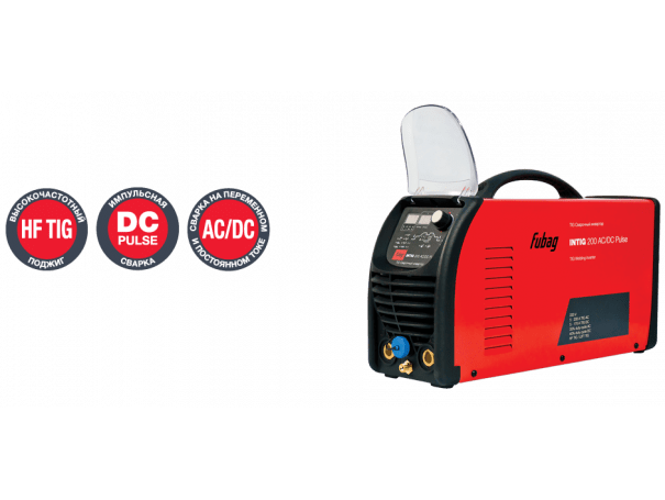 Сварочный инвертор с горелкой FUBAG FB TIG 26 5P 4 М + газ.шланг 4м FUBAG INTIG 200 AC/DC Pulse Сварочный инвертор с горелкой FUBAG FB TIG 26 5P 4 М + газ.шланг 4м FUBAG INTIG 200 AC/DC Pulse