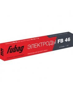 Электрод сварочный с рутилово-целлюлозным покрытием  (пачка 1 кг)  FUBAG FB 46 D3.0 мм