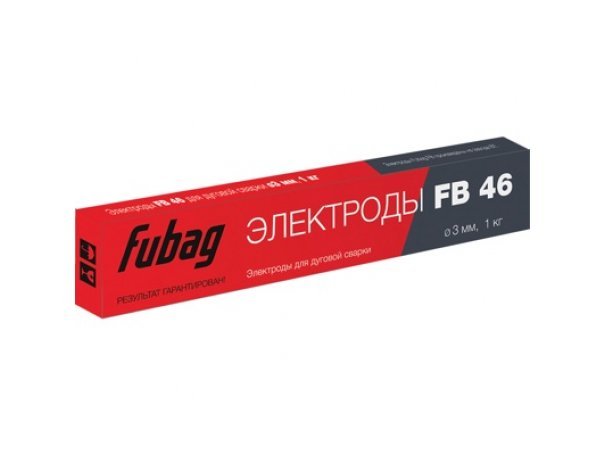 Электрод сварочный с рутилово-целлюлозным покрытием (пачка 1 кг) FUBAG FB 46 D2.5 мм Электрод сварочный с рутилово-целлюлозным покрытием (пачка 1 кг) FUBAG FB 46 D2.5 мм