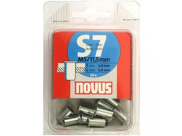 novus заклепки потайные s7x11,5мм (10шт.)  045-0045