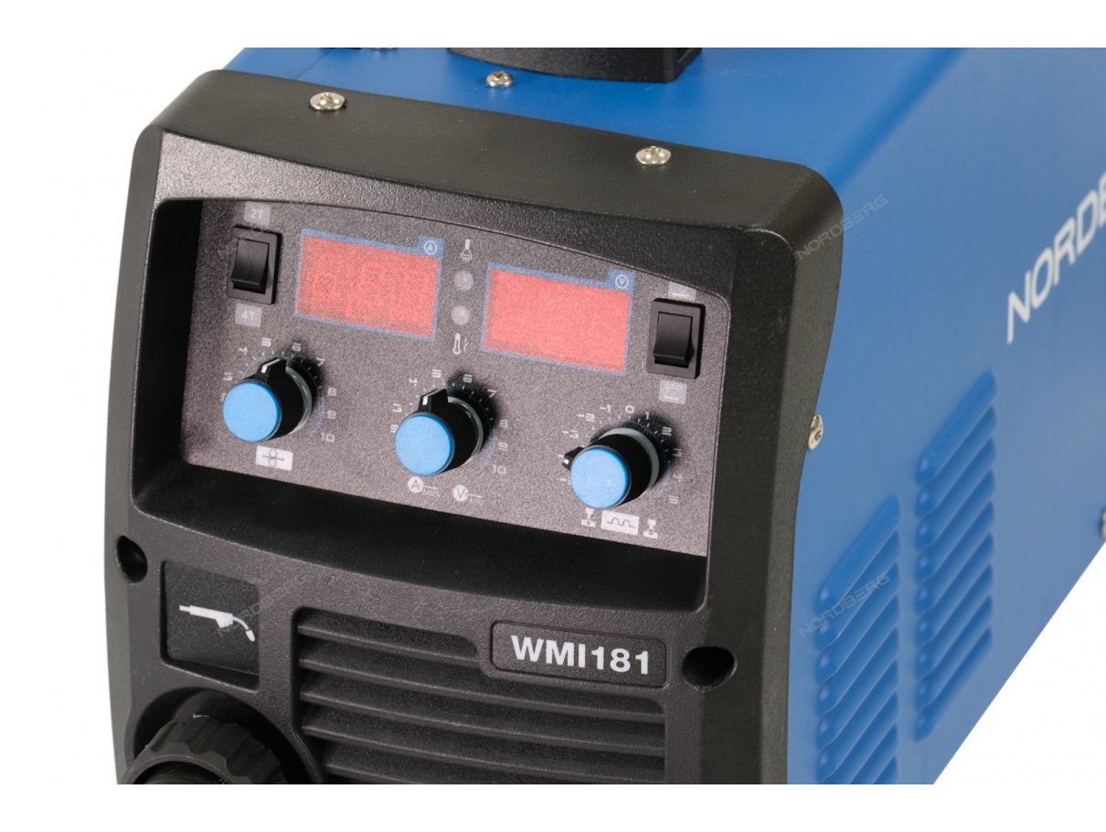 АППАРАТ СВАРОЧНЫЙ инверторный MIG+MMA, 220V NORDBERG WMI181 АППАРАТ СВАРОЧНЫЙ инверторный MIG+MMA, 220V NORDBERG WMI181