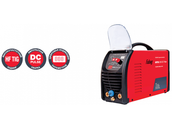 Сварочный инвертор   с горелкой FUBAG FB TIG 26 5P 4 М + газ.шланг 4м FUBAG INTIG 200 DC Pulse